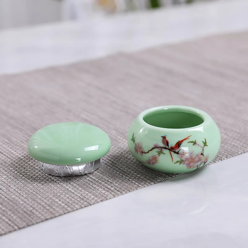 15g Mini Ceramic Nail Cup with Lid | Acrylic Liquid & Powder Jar Nail Dappen Dish QXL