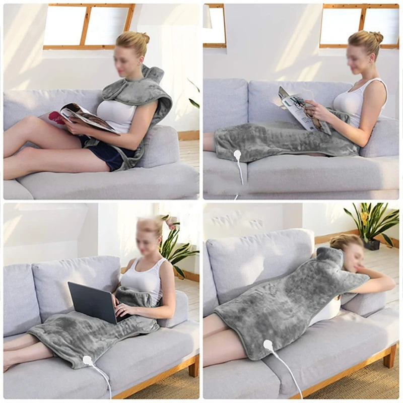 Dreamburgh Electric Heating Shawl | 6-Speed Temp, 4-Speed Timer Electric Heating Shawl QXL