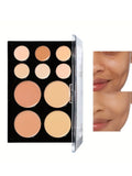 VERONNI 10-Color Concealer Palette – Matte Cream Contour Concealer Palette QXL 10 color