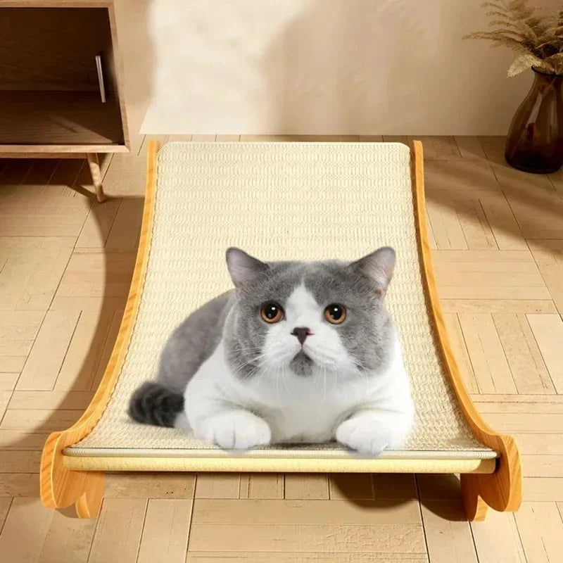 Cat Scratch Board & Bed | Wood & Sisal Scratcher Pad Cat Scratch Board QXL