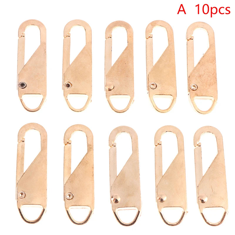 10-Pack Plastic Zipper Slider Puller Repair Kit – DIY Replacement Zipper Repair Kit QXL A