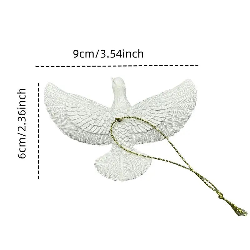 Friendship Dove Resin Christmas Tree Ornament | 1 or 2 Pack Christmas Tree Ornament QXL