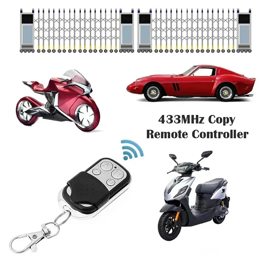 433MHz 4-Button Garage Door Remote Duplicator | Clone & Learn Remote Control Duplicator QXL