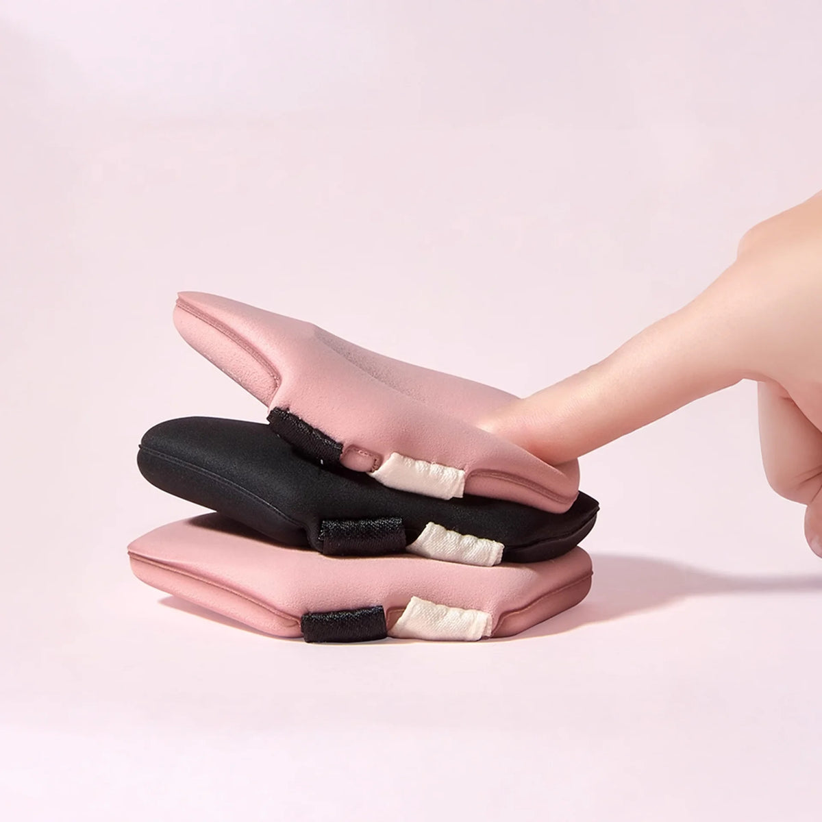 Dual-Ribbon Cushion Powder Puff | Soft Makeup Sponge 6.5cm Makeup Sponge Puff QXL