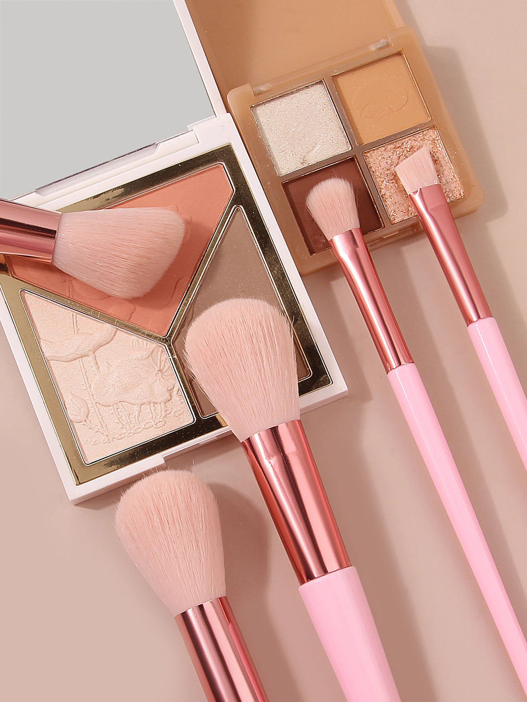 KOSSHOW 15-Piece Makeup Brush Set with Zipper Storage Bag Makeup Brush Set QXL