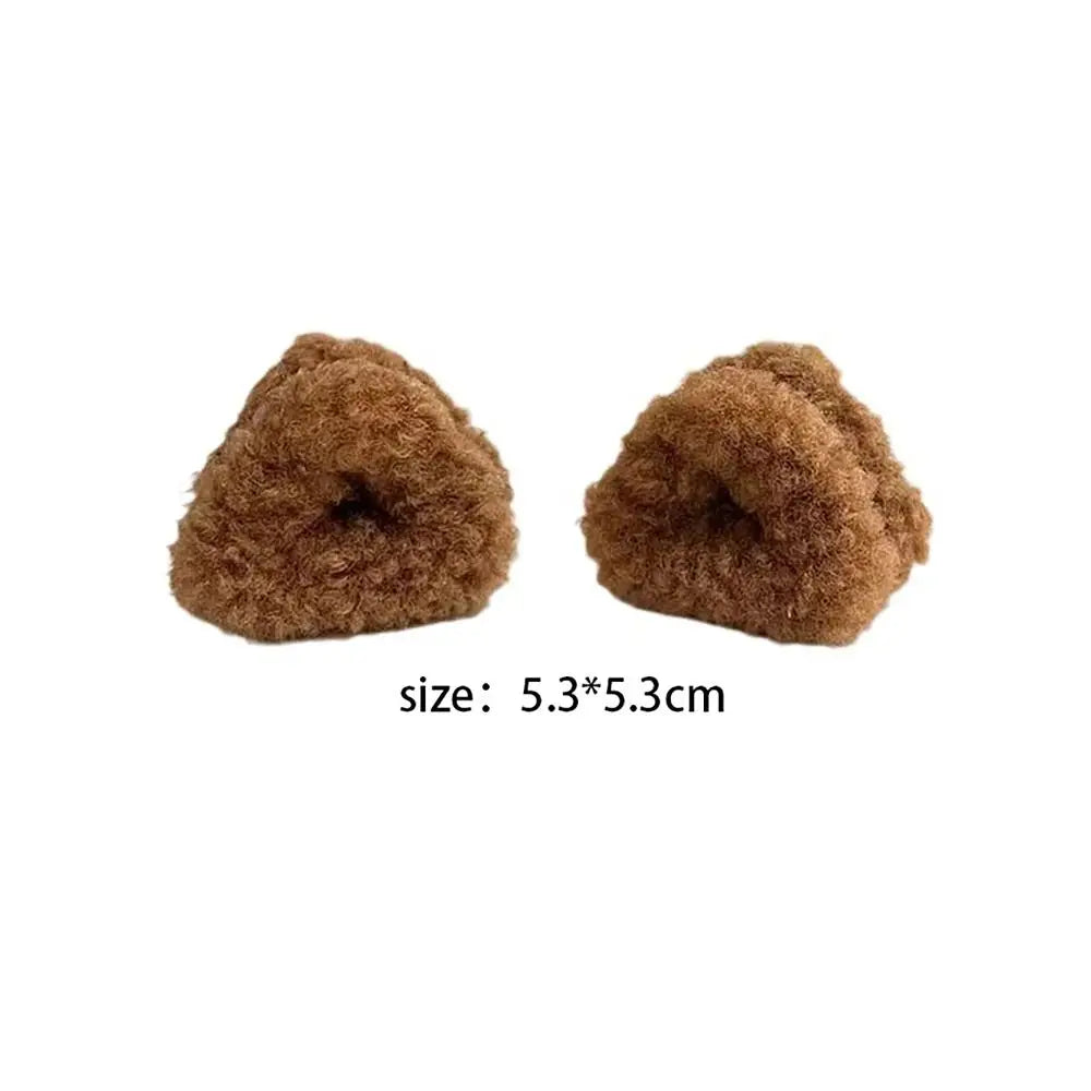 2-Pack Plush Cat Ear Hair Clips | Cute Duck Beak Hairpins Hair Clips QXL