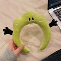 Cute Cloud Plush Headband | Makeup & Face Washing Plush Hair Headband QXL green