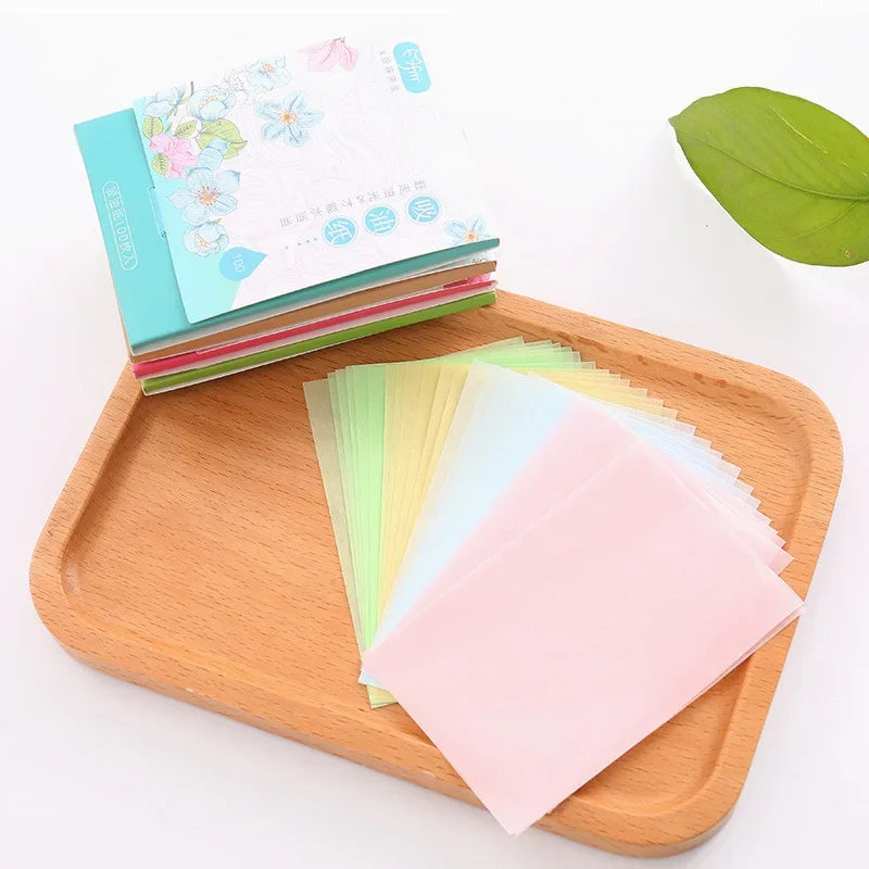 100-Pack Face Oil Blotting Sheets | Portable Matte Wipes Oil Blotting Sheets QXL