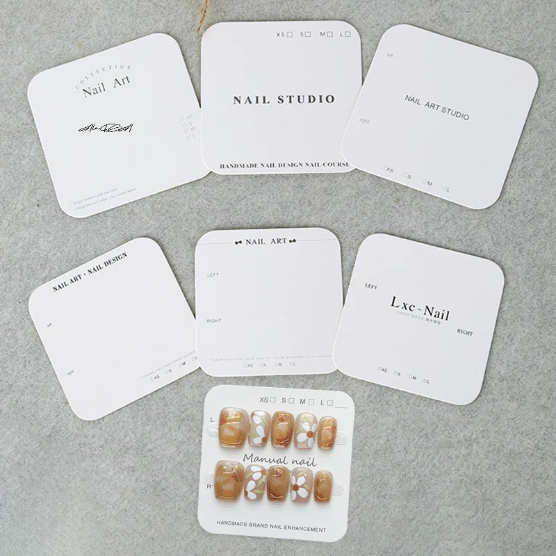 20-Sheet Press-On Nail Display Cards | Salon Swatch Show Cards Nail Display Cards QXL