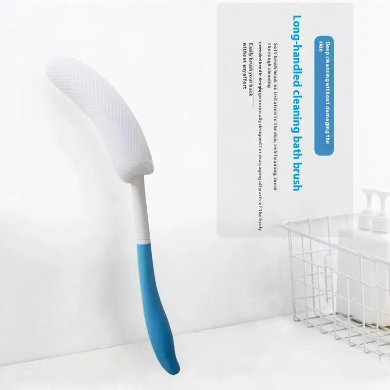 Long Handle Back Scrubber Brush | Exfoliating Mesh Shower Bath Scrubber Brush QXL