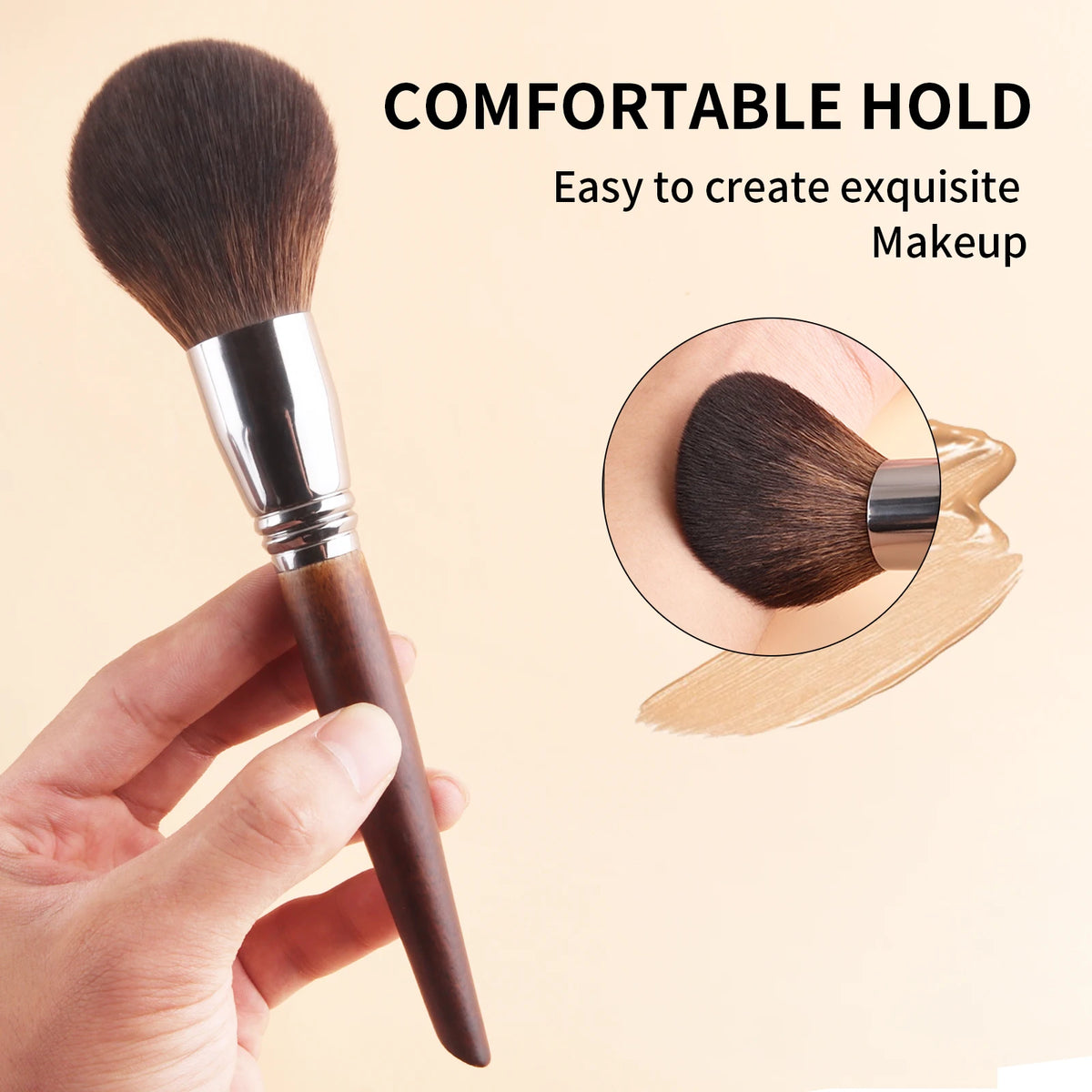 Ronshadow Single Makeup Brush – Powder, Eyeshadow & Smudge Single Makeup Brush QXL