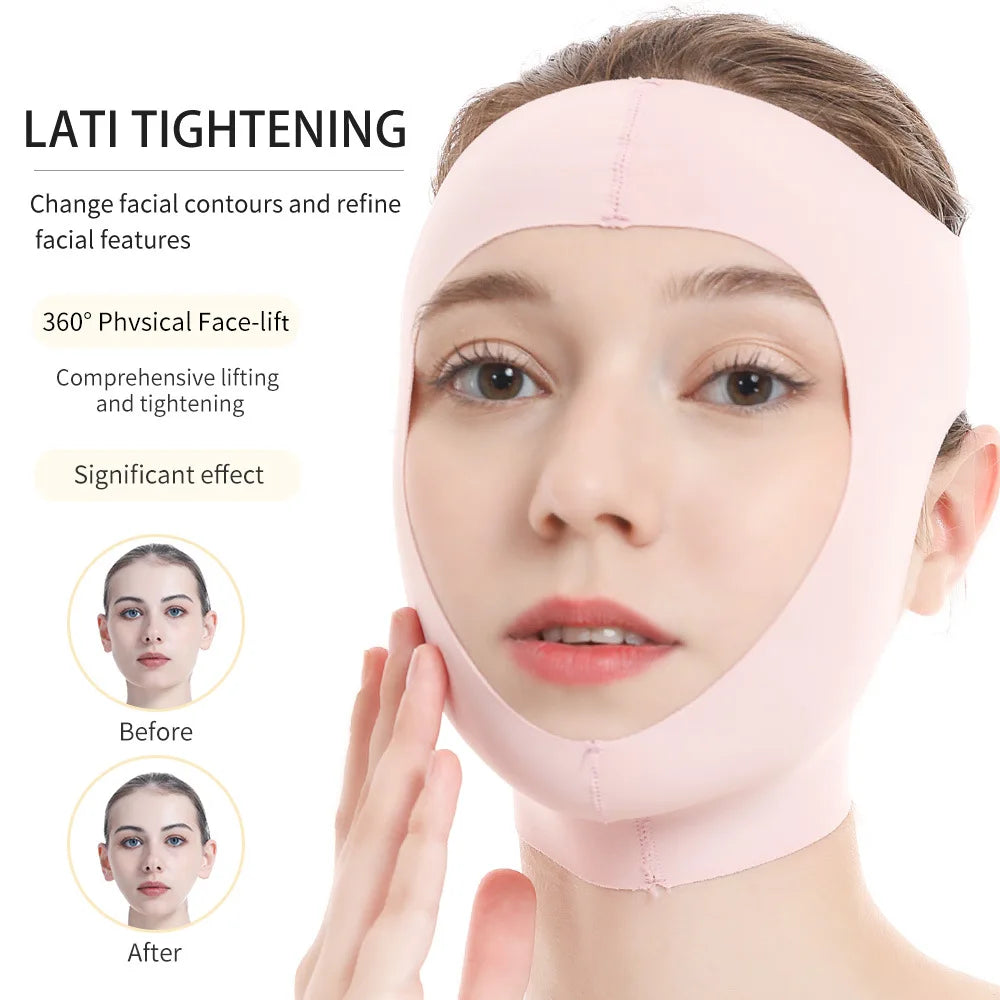 V-Line Face Lifting Band | Jawline Slimming Elastic Bandage Face Lifting Band QXL