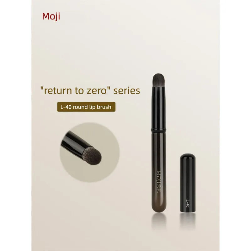 L40 Round-Head Lip Brush | Wool Fiber Lipstick Smudge Tool Lip Makeup Brush QXL