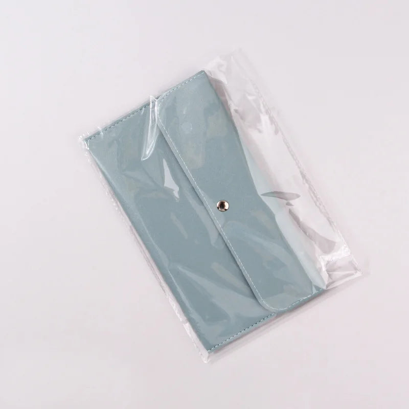 Travel Makeup Brush Organizer Envelope Bag | Portable Pouch Makeup Brush Bag QXL blue Envelope bag