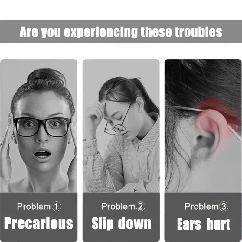 Silicone Glasses Ear Hook Covers | Anti-Slip Temple Tips 2-Pack Eyewear Accessories QXL