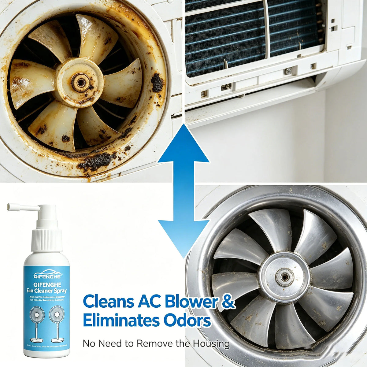 Fan Cleaner Spray – No Disassembly for Stand & Table Fans Fan Cleaning Spray QXL