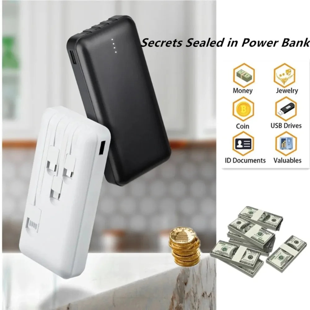 Power Bank Hidden Storage Box | Secret Stash for Jewelry & Cash Diversion Storage Box QXL