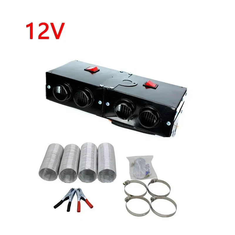 12V/24V 500W Car Heater & Windscreen Defroster Fan Kit Car Heater Defroster QXL 12V 4 Holes