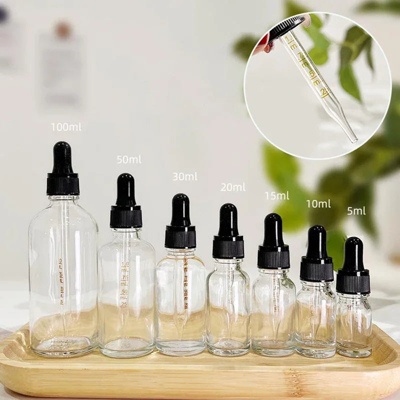 Glass Dropper Bottle with Scale | Refillable Pipette Bottle Glass Dropper Bottle QXL