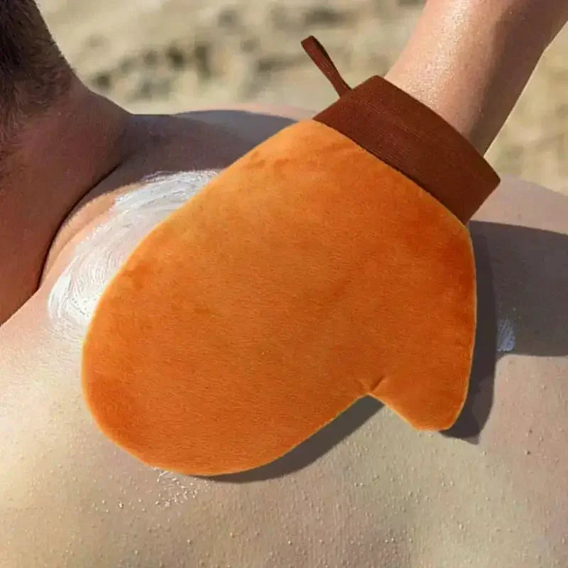 Double-Sided Self Tanning Mitt | Velvet Applicator Glove Self Tanning Mitt QXL