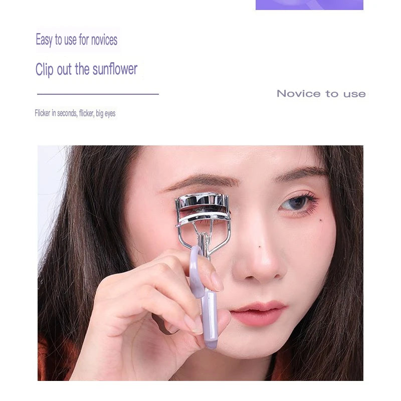 Sunflower Wide-Angle Eyelash Curler | Stainless Steel, Beginner Eyelash Curler QXL