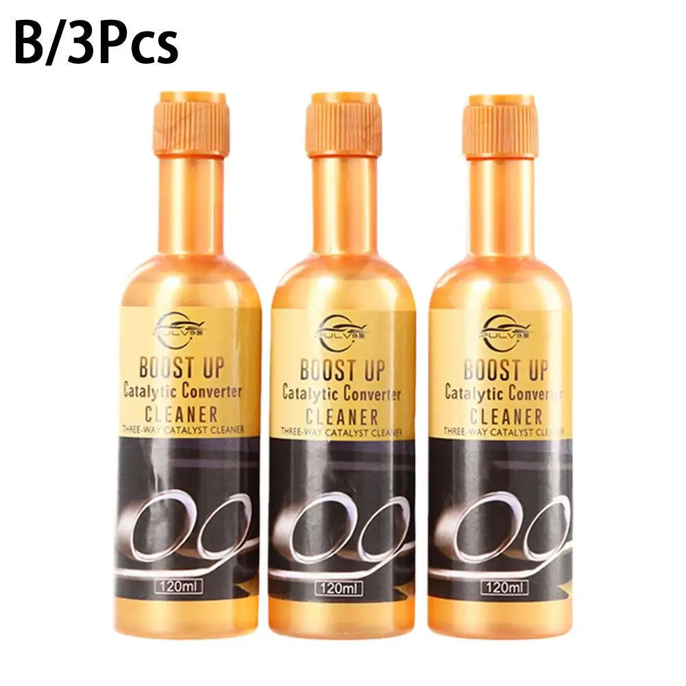 3-Pack Catalytic Converter Cleaner | 120ml Fuel System Treatment Fuel System Cleaner QXL 3Pcs