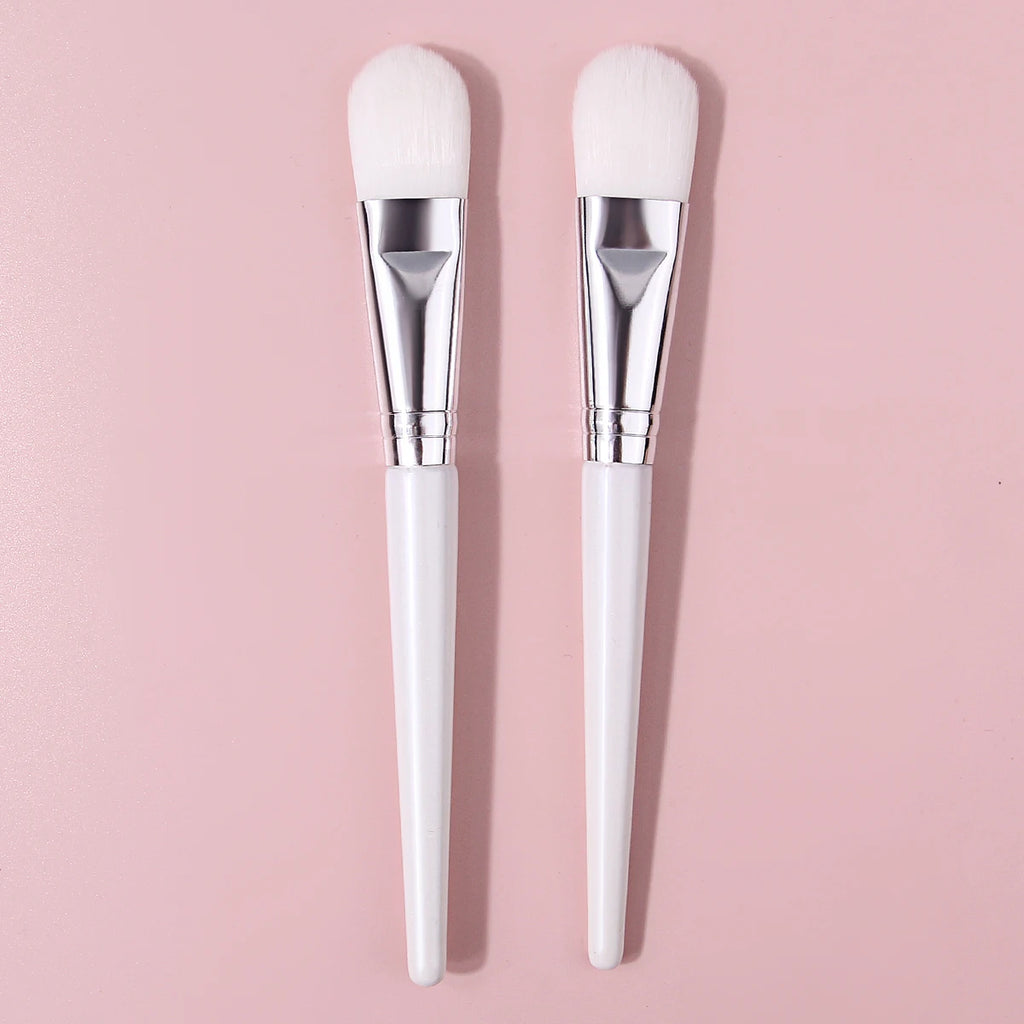 KOSSHOW 2-Pack Foundation Brush Set | Wood Handle, Nylon Foundation Brush Set QXL