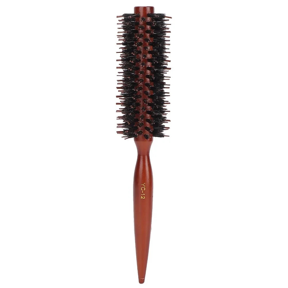 Round Styling Hair Brush – Nylon Bristles & Pointed Tail Handle Round Hair Brush QXL Twill