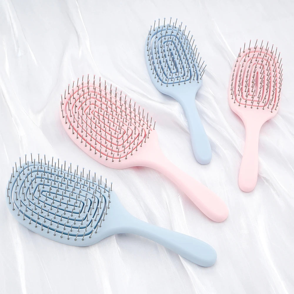 Wide Tooth Hollow Detangling Comb | Scalp Massage Hair Brush Wide Tooth Comb QXL