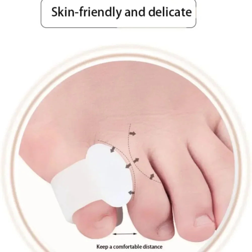 2-Pack Silicone Gel Toe Separators | Yoga Toes Spacer & Corrector Toe Separator QXL
