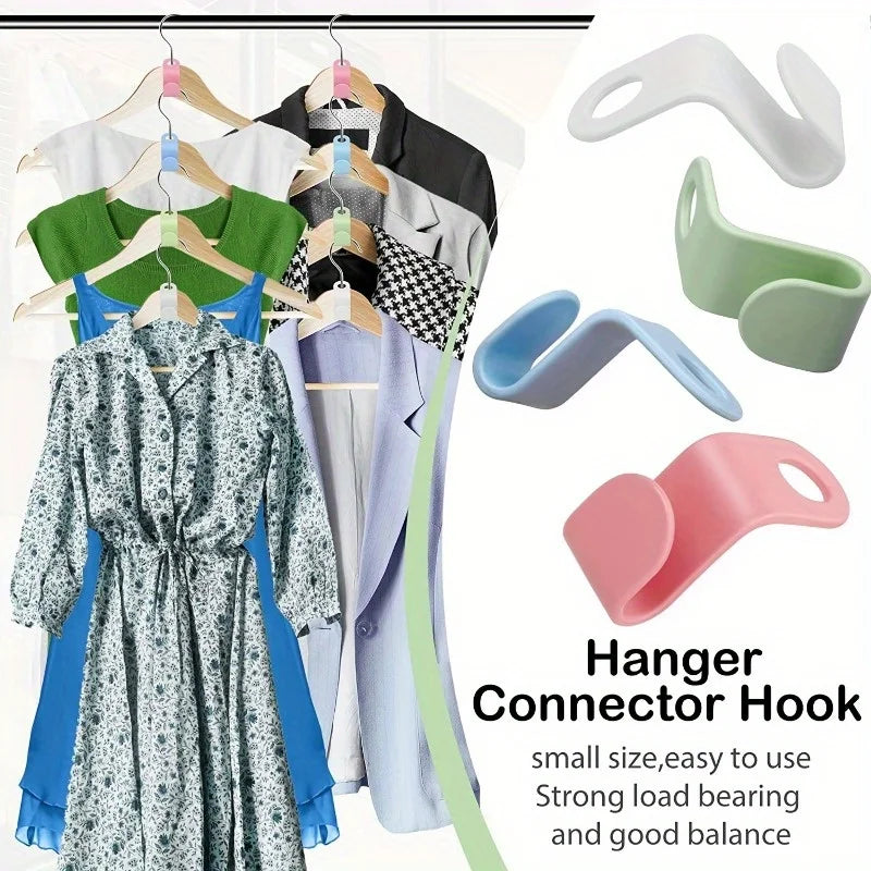 Cascading Hanger Hooks | Space-Saving Closet Organizer Hanger Connector Hooks QXL