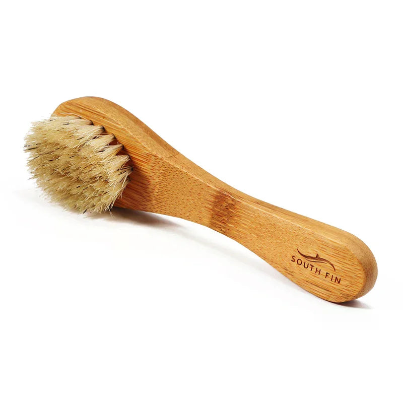 Natural Bristle Exfoliating Face Brush | Wooden Handle Face Cleansing Brush QXL