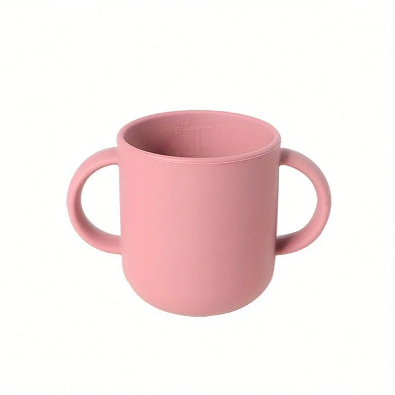 BPA-Free Silicone Kids Cup with Two Handles | Animal Embossed Toddler Silicone Cup QXL