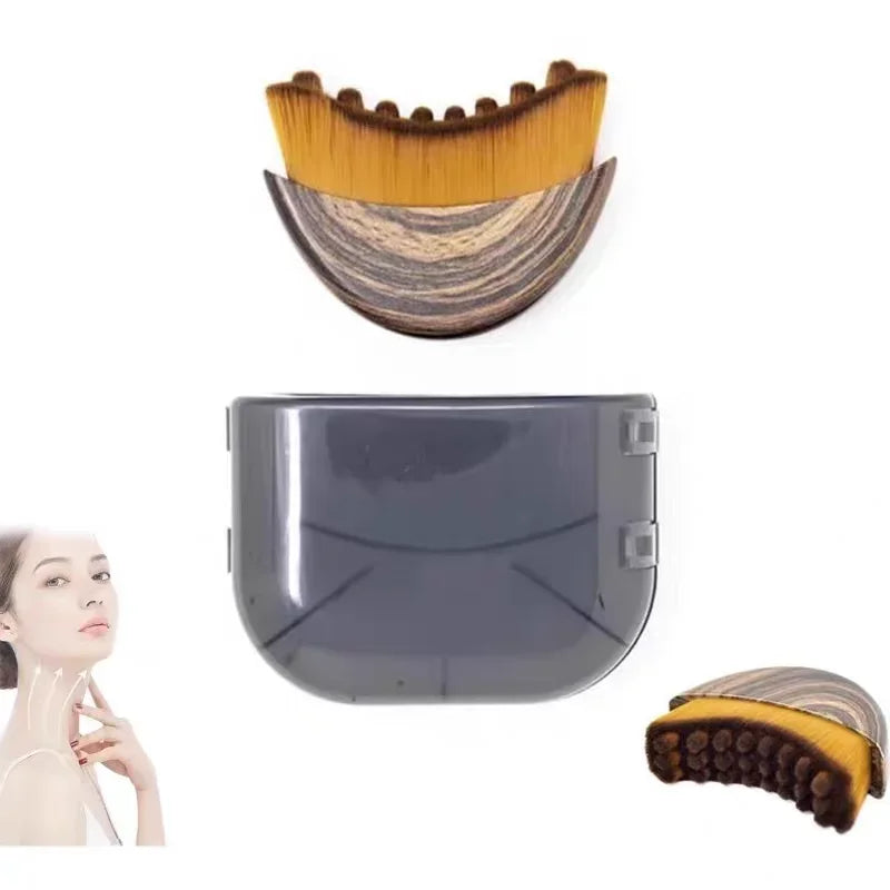 Facial Sculpting Lymphatic Drainage Face Brush | Contour Tool Facial Sculpting Brush QXL Light Grey