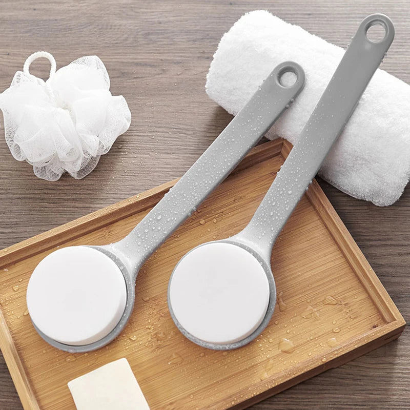 Long Handle Sponge Back Scrubber | Body Exfoliating Bath Brush Bath Back Scrubber QXL