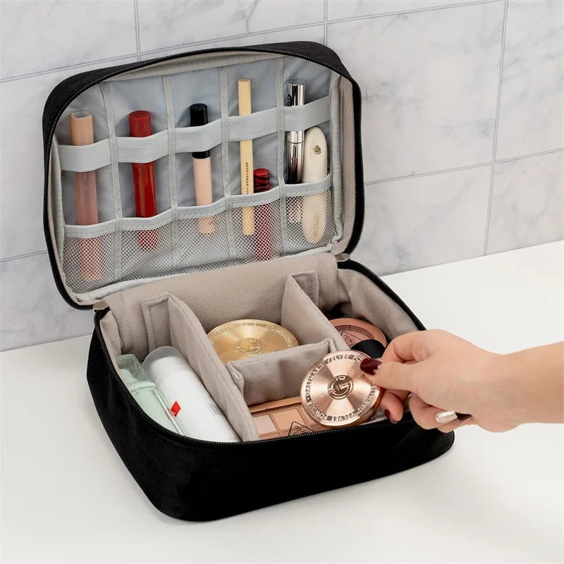 Large Capacity Travel Makeup Brush Organizer Bag Makeup Brush Bag QXL