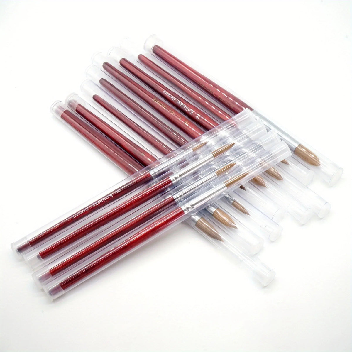 Nail Art Mink Brush | Wood Handle Gel Acrylic Painting Tool Nail Art Brush QXL