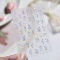 5D Tropical Nail Stickers – Coconut Tree & Starfish Decals Nail Art Stickers QXL to5699