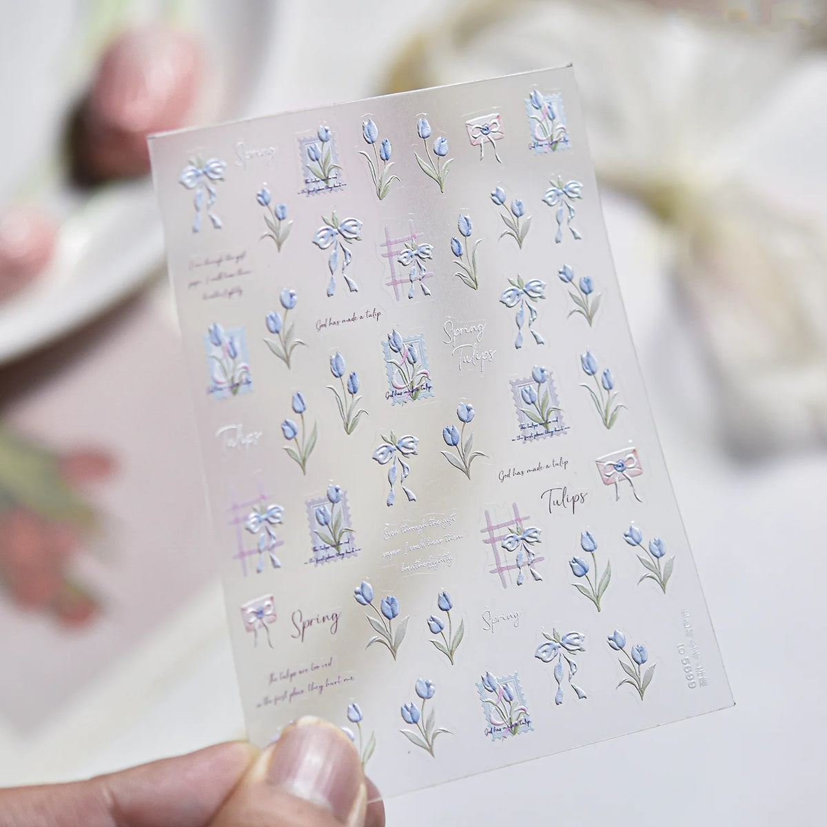5D Tropical Nail Stickers – Coconut Tree & Starfish Decals Nail Art Stickers QXL to5699