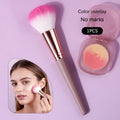 KOSSHOW Soft Fiber Powder & Blush Makeup Brush – Purple Makeup Brush QXL PURPLE