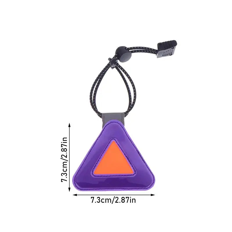Reflective Triangle Patch for Night Cycling Visibility | PVC Reflective Safety Sticker QXL