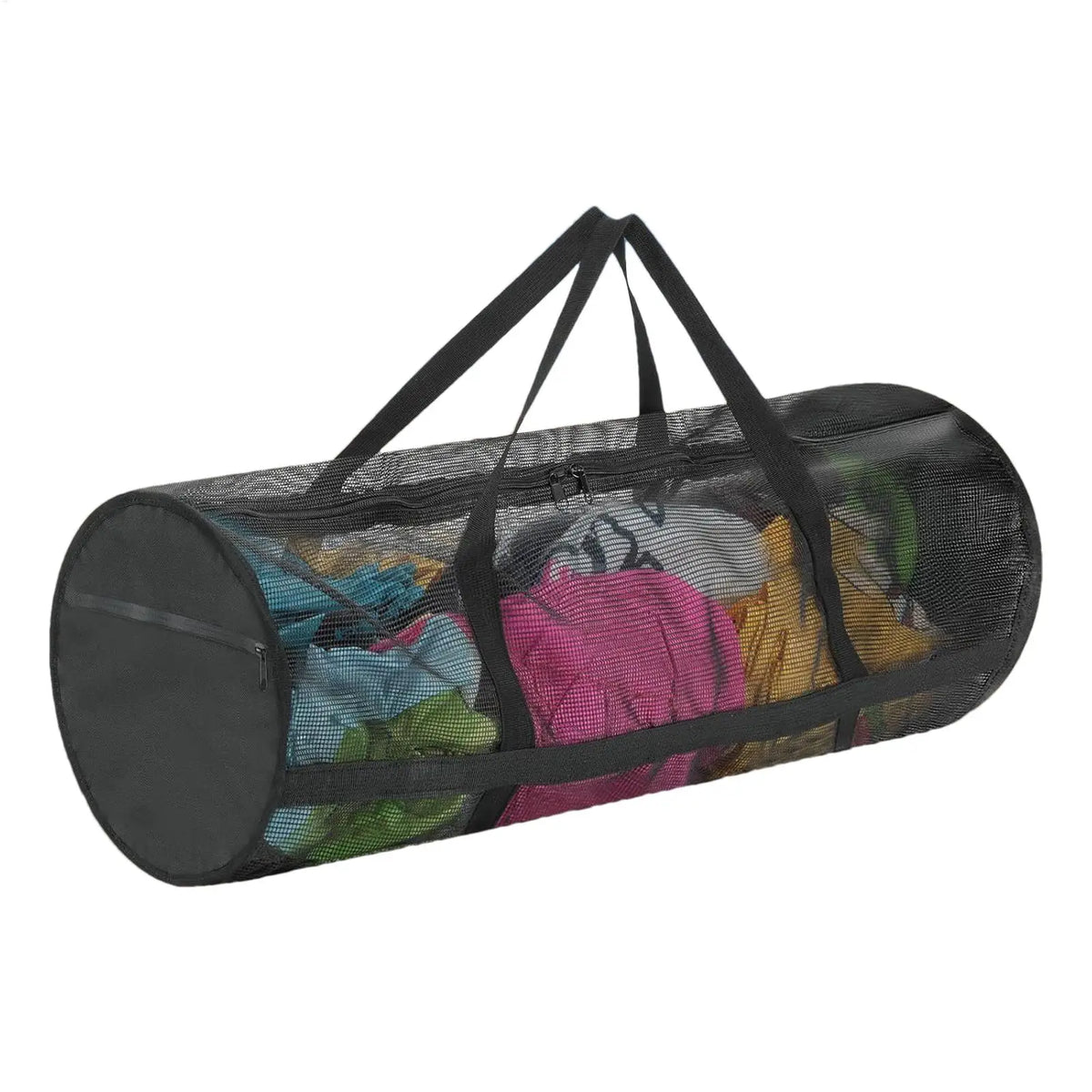 Large Foldable Mesh Dive Bag | Snorkel & Water Sports Duffle Mesh Sports Duffle Bag QXL Black