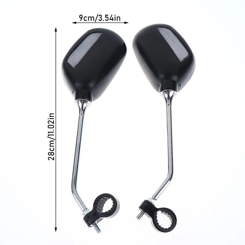 Adjustable Bike Rearview Mirrors | Bendable Hose Left & Right Pair Bicycle Rearview Mirror QXL