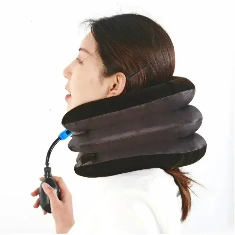 Inflatable Cervical Neck Traction Collar | Adjustable Stretcher Cervical Traction Collar QXL