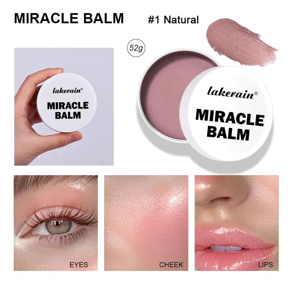 Miracle Balm Multi-Use Cheek Tint & Face Glow Balm – 4 Shades Tinted Face Balm QXL 1