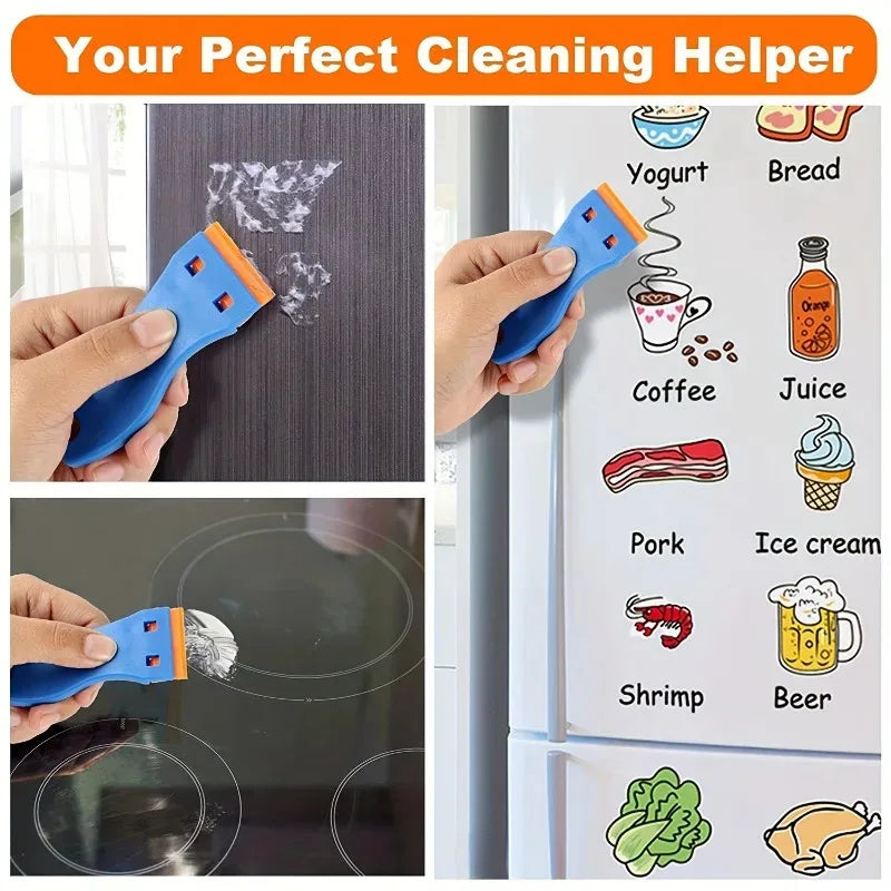 Plastic Scraper & Blade Set | Car Sticker & Glass Film Removal Car Detailing Scraper QXL