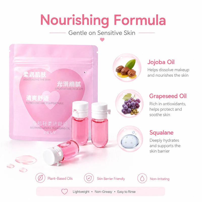 40-Pack Cleansing Oil Capsules | Waterproof Makeup Remover Makeup Remover Capsules QXL