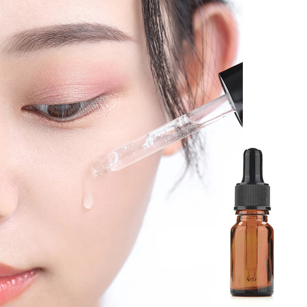 10-Pack Amber Glass Dropper Bottles with Scale 5ml–50ml Glass Dropper Bottles QXL