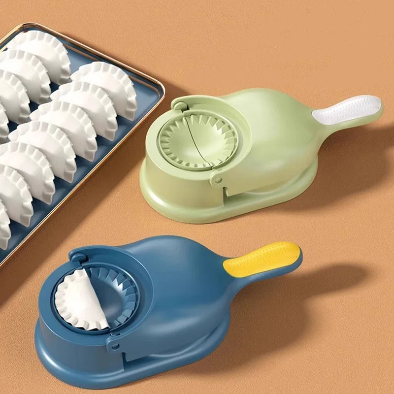 2-in-1 Dumpling Maker & Dough Wrapper Presser | DIY Kitchen Dumpling Maker Tool QXL