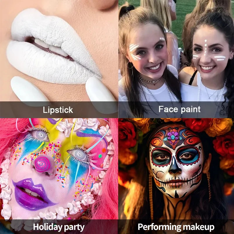 VERONNI White Face & Body Paint Stick | Halloween Makeup Face & Body Paint QXL